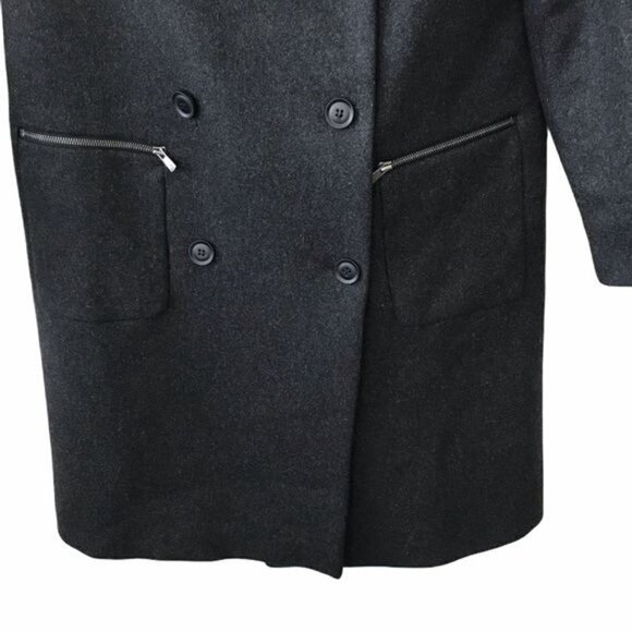 & Other Stories Double Breasted Wool Blend Coat - Picture 4 of 7